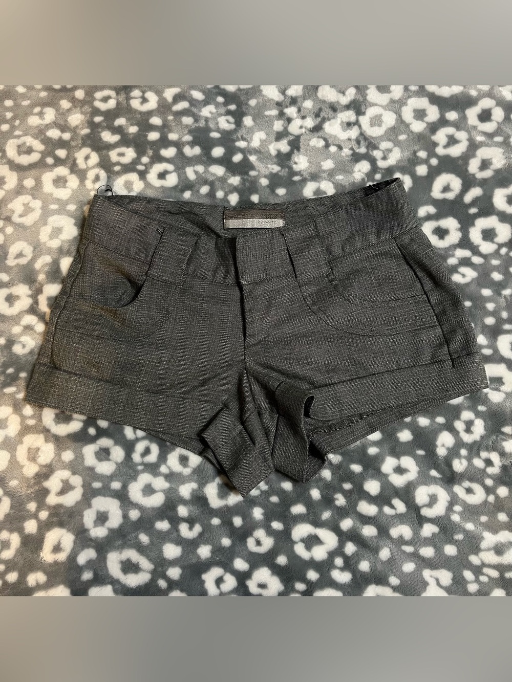 Style & Co. Dark Gray High-Rise Tailored Shorts